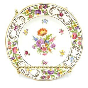 Hammersley Dresden Sprays Bone China Bread Plates -Lot of 7-1912-1939 - England